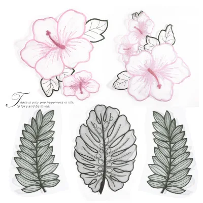 3sets/lot fashion designer garment material embroidery flower leaf sewing patches lace applique for wedding dress decoration
3sets/lot fashion designer garment material embroidery flower leaf sewing patches lace applique for wedding dress decoration