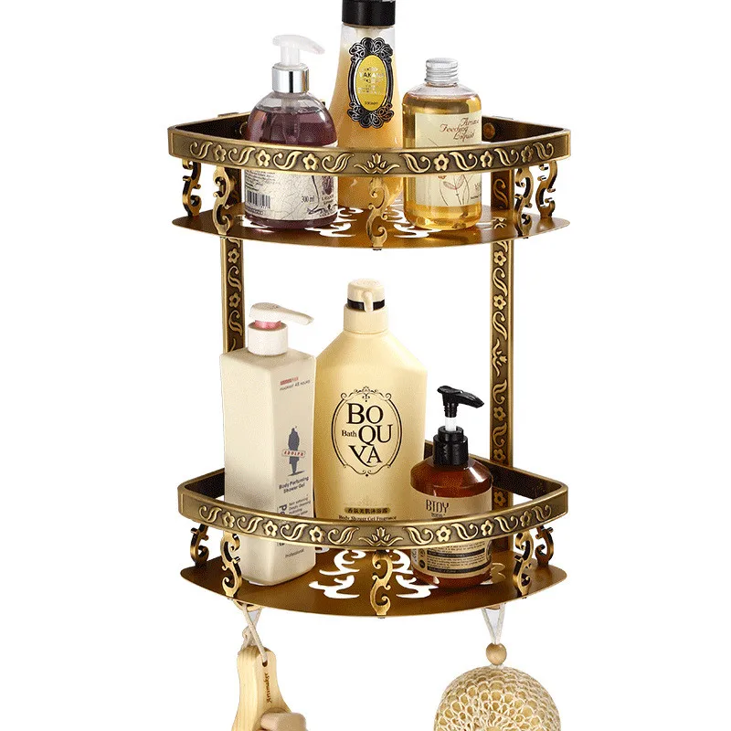 Bathroom Shelf Aluminum Bath Shower Rack Antique Carved Bath Shower Shelf Bath Holder Bolt Inserting Corner Shelf Bath Hardware
Bathroom Shelf Aluminum Bath Shower Rack Antique Carved Bath Shower Shelf Bath Holder Bolt Inserting Corner Shelf Bath Hardware
