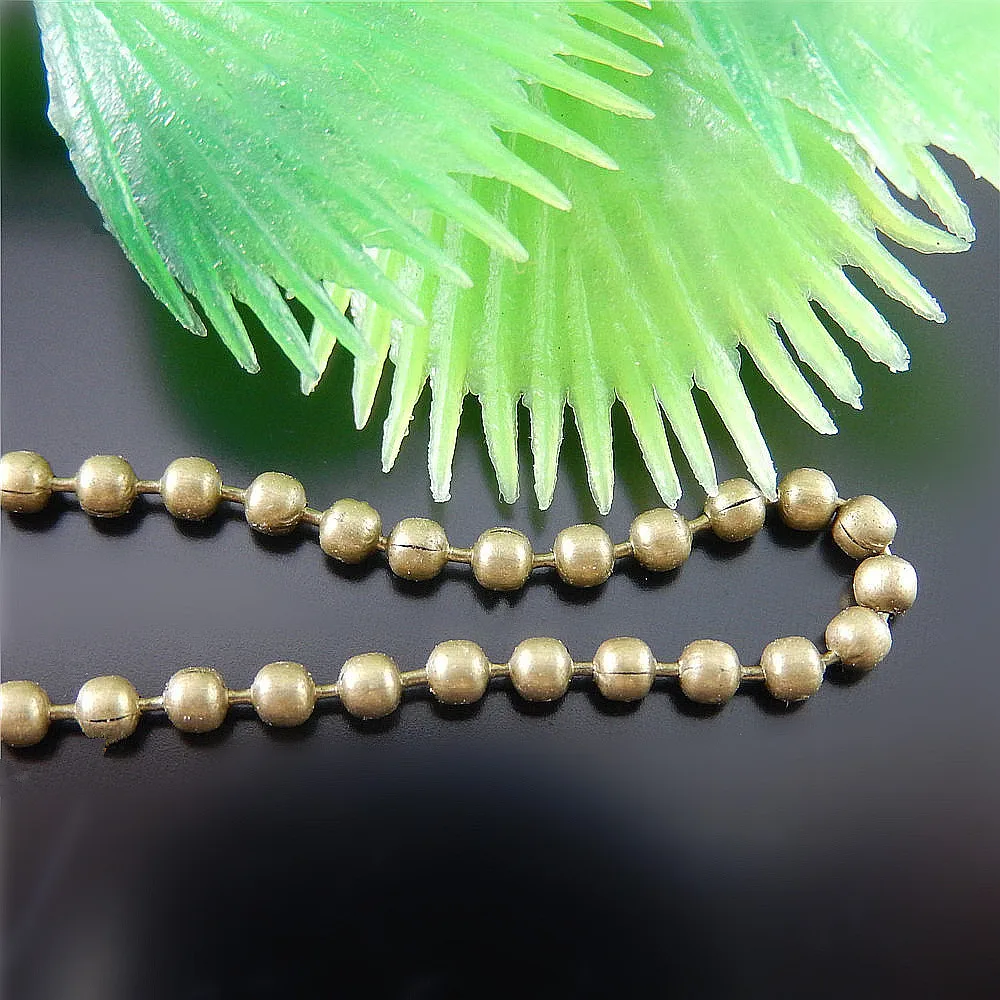 Pure Antique Bronze Vintage Ball Beads Chain Bulk Factory Price In Stock Fashion Mens Jewelry Making Puzzle Chains Promotion
Pure Antique Bronze Vintage Ball Beads Chain Bulk Factory Price In Stock Fashion Mens Jewelry Making Puzzle Chains Promotion