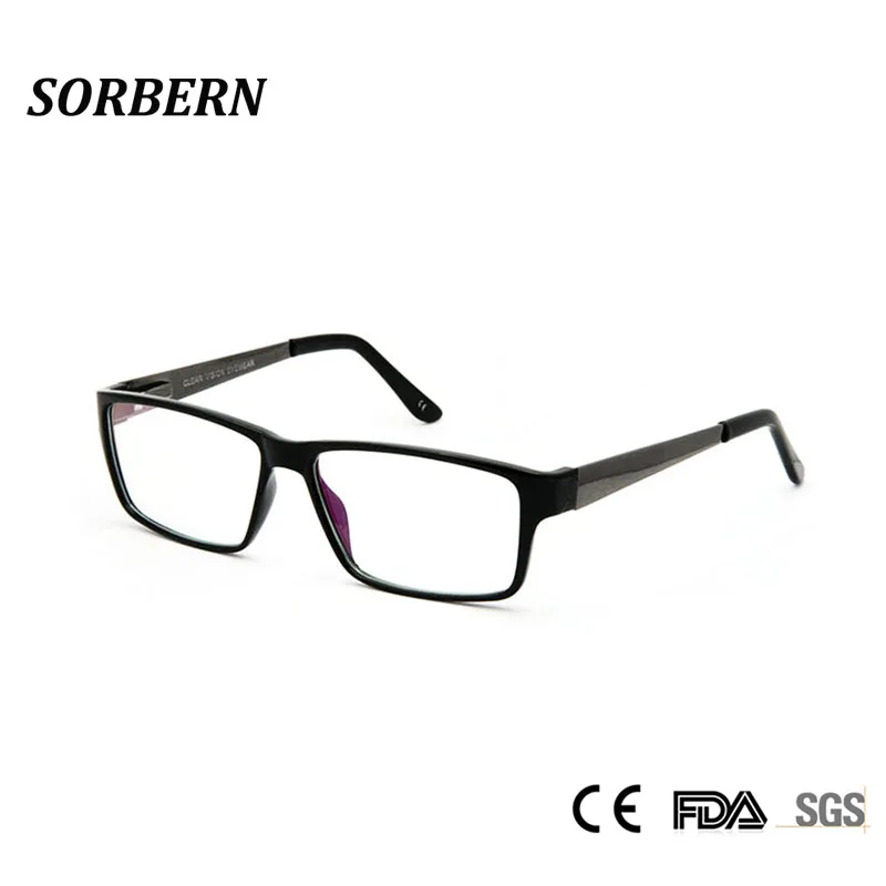 SORBERN Men's Glasses Clear Lens Eyewear TR90 Eyeglasses Frames Men Unisex Nerd Glasses Women Spring Hinge Frame Glasses Optic
SORBERN Men's Glasses Clear Lens Eyewear TR90 Eyeglasses Frames Men Unisex Nerd Glasses Women Spring Hinge Frame Glasses Optic