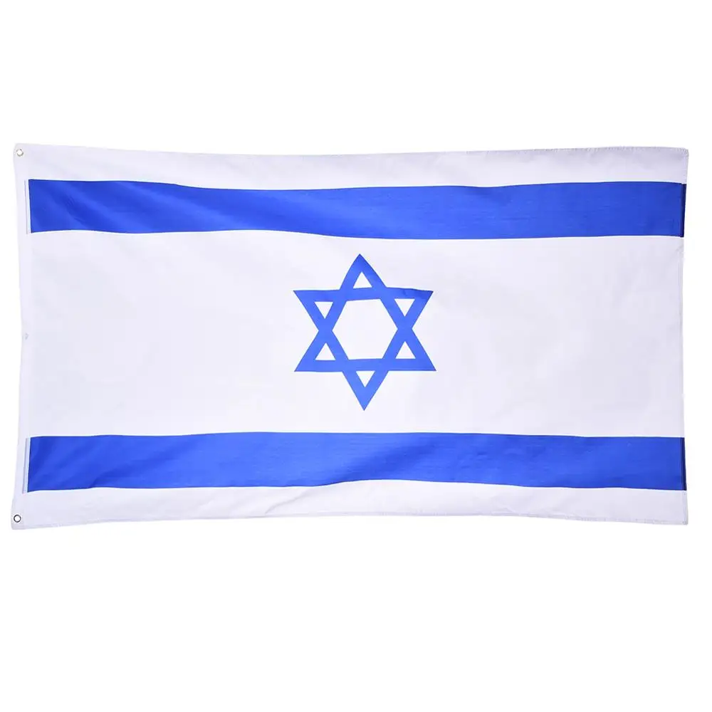 3*5 feet Israel flag polyester flag 90*150cm big banners Israeli flag Isreal flag banner for Festival Home Decoration
3*5 feet Israel flag polyester flag 90*150cm big banners Israeli flag Isreal flag banner for Festival Home Decoration