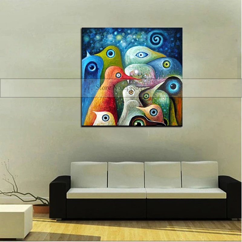 Handmade Oil Painting for Kids Acrylic Modern Animal Unframed Canvas Home Decor Pictures Painting Little Bird As Unique Gift
Handmade Oil Painting for Kids Acrylic Modern Animal Unframed Canvas Home Decor Pictures Painting Little Bird As Unique Gift