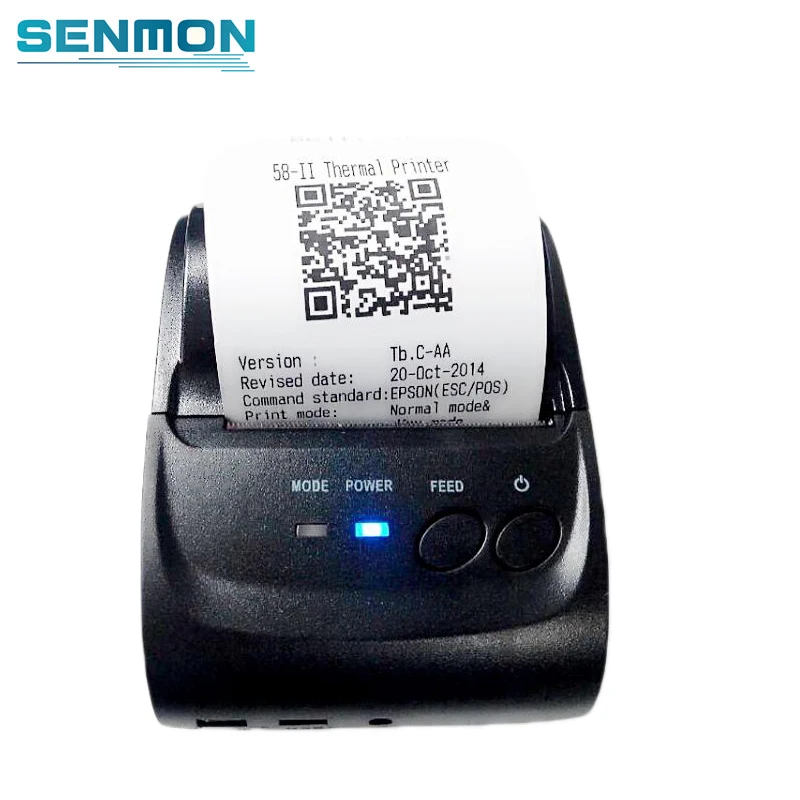 SENMON Free SDK 58 мм Термальный чековый Bluetooth принтер ручной мобильный мини портативный