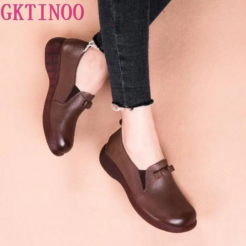 GKTINOO Flat Platform Woman Shoe Handmade Soft Bottom Casual Shoes Genuine Leather Flats Soft Comfortable Shoes
GKTINOO Flat Platform Woman Shoe Handmade Soft Bottom Casual Shoes Genuine Leather Flats Soft Comfortable Shoes