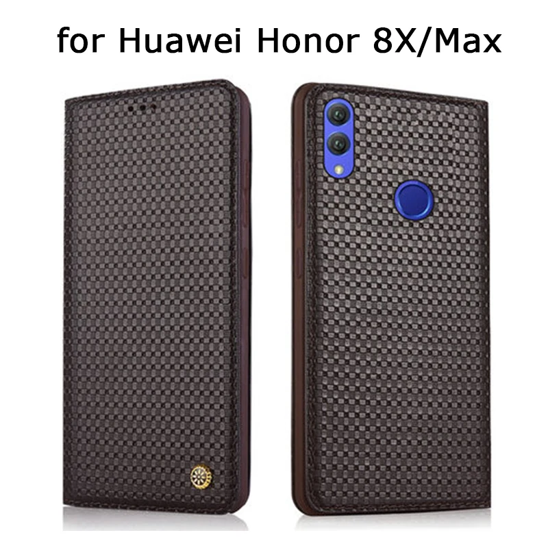 Фото Чехол из натуральной кожи для Huawei Honor 8X Чехлы ручной работы на заказ с откидной