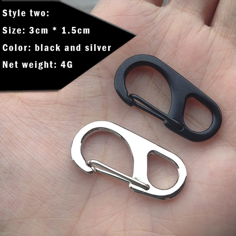 5pcs Outdoor YYEDC key buckle alloy 8 word climbing buckle fast hanging key ring key ring 2 to choose from
5pcs Outdoor YYEDC key buckle alloy 8 word climbing buckle fast hanging key ring key ring 2 to choose from