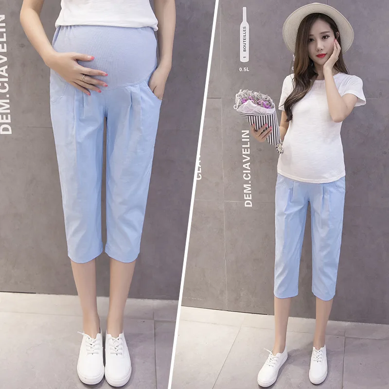 Summer Cotton Linen Maternity Pants Adjustable Belly Pregnant Women Short Pants Casual Outdoor Mid Waist Skinny Mather Pants
Summer Cotton Linen Maternity Pants Adjustable Belly Pregnant Women Short Pants Casual Outdoor Mid Waist Skinny Mather Pants