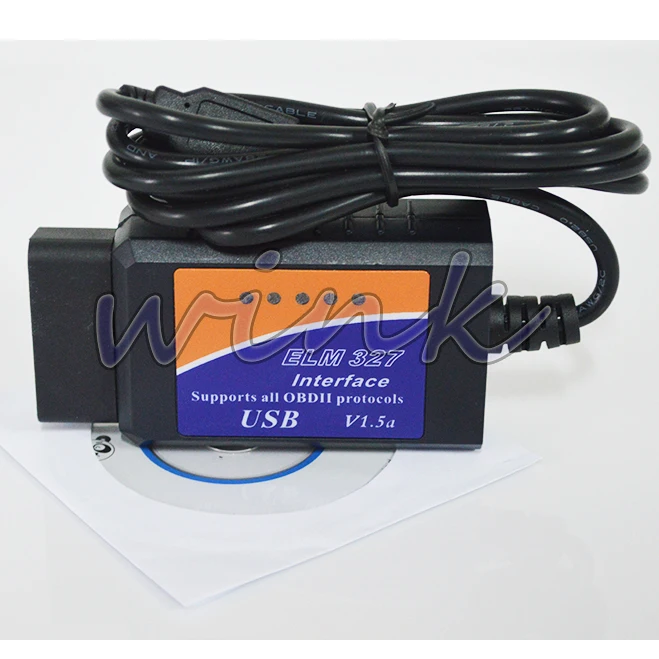 2014 новый ELM327 USB ELM 327 OBD2 / OBDII V1.5 автоматический диагностический интерфейс код