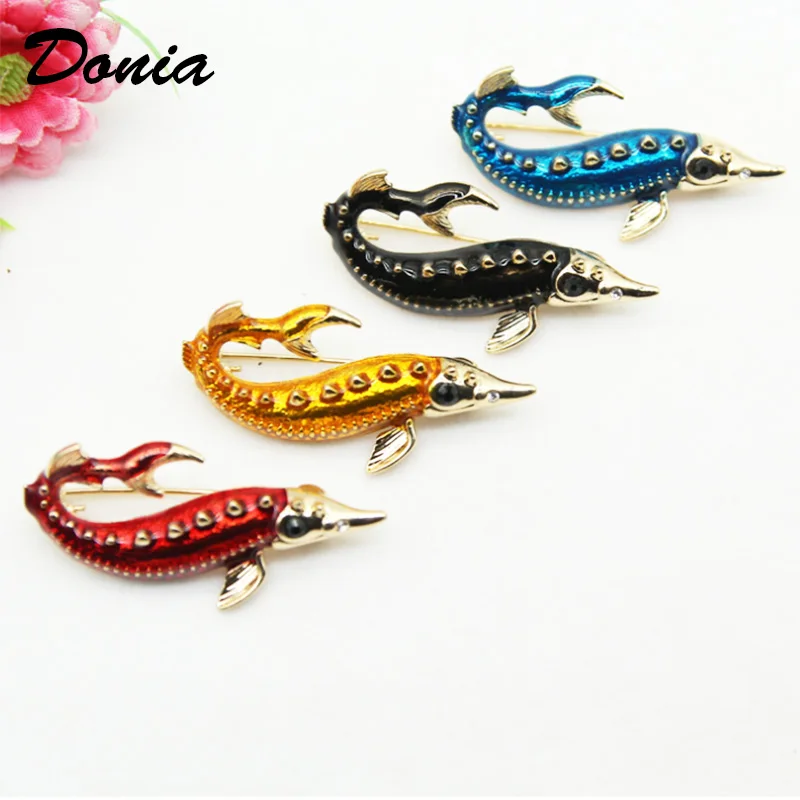 Donia Jewelry New fashion Enamel Dolphin brooch Chinese sturgeon animal brooch four-color coat jewelry accessories
Donia Jewelry New fashion Enamel Dolphin brooch Chinese sturgeon animal brooch four-color coat jewelry accessories