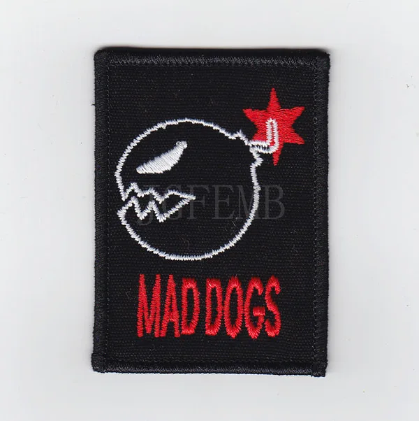 black background color design 50%Embroidery Gundam MAD DOGS Military Tactical Morale Embroidery patch Badges B2472
black background color design 50%Embroidery Gundam MAD DOGS Military Tactical Morale Embroidery patch Badges B2472