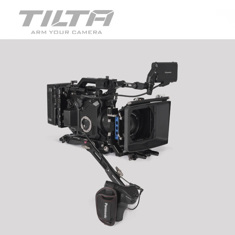 

Tilta ES-T86 camera cage for Panasonic EVA1 rig Quick Release Baseplate V mount/ Anton mount Extend arm For PANASONIC EVA1