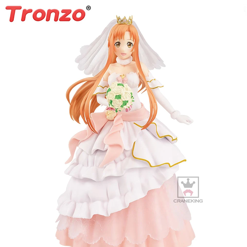 Tronzo Original BANPRESTO EXQ Anime Sword Art Online Asuna Wedding PVC Action Figure Model SAO Yuuki Asuna Figurine Doll Toys
Tronzo Original BANPRESTO EXQ Anime Sword Art Online Asuna Wedding PVC Action Figure Model SAO Yuuki Asuna Figurine Doll Toys