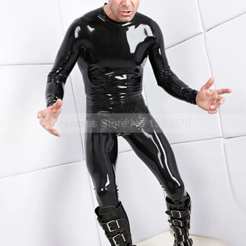 Back Zipper Men Latex Bodysuit Zentai Catsuit Rubber Costumes with Feet S-LCM126
Back Zipper Men Latex Bodysuit Zentai Catsuit Rubber Costumes with Feet S-LCM126