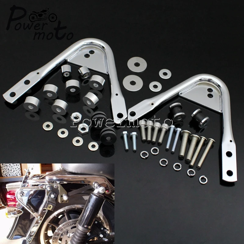 Motorcycle Luggage Rack Docking Hardware Kit Black Chrome For Harley Touring Road King Street Electra Glide Custom 1997-2008
Motorcycle Luggage Rack Docking Hardware Kit Black Chrome For Harley Touring Road King Street Electra Glide Custom 1997-2008