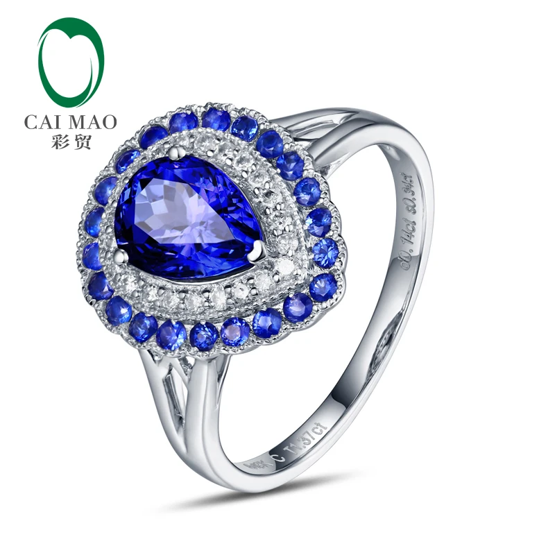 Free shipping 18KT/750 White Gold 1.41ct Tanzanite 0.48ct Round Cut Diamond and Sapphire Engagement Gemstone Ring Jewelry
Free shipping 18KT/750 White Gold 1.41ct Tanzanite 0.48ct Round Cut Diamond and Sapphire Engagement Gemstone Ring Jewelry