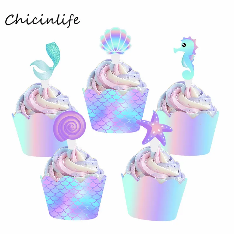 Chicinlife 10pcs Shell Starfish Mermaid Cupcake wrapper Mermaid Wedding Birthday Baby Shower Party Decoration Cake Decor
Chicinlife 10pcs Shell Starfish Mermaid Cupcake wrapper Mermaid Wedding Birthday Baby Shower Party Decoration Cake Decor