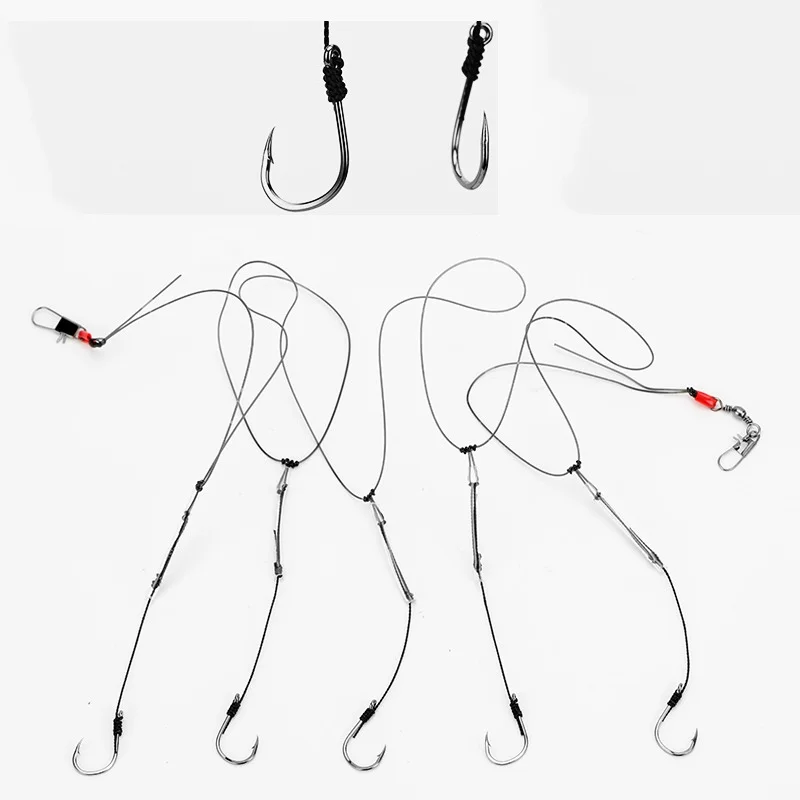 Steel String Fishing Hook Barb Sea 5 Fishing Hooks With Nylon Line Fishing String Fishing Tackle Accessories
Steel String Fishing Hook Barb Sea 5 Fishing Hooks With Nylon Line Fishing String Fishing Tackle Accessories