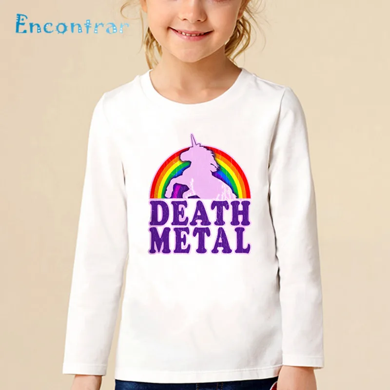 Children Harajuku Rainbow Unicorn Death Metal Print T shirt Kids Cartoon Funny Tops Boys Girls Long Sleeve Baby T-shirt,LKP2164
Children Harajuku Rainbow Unicorn Death Metal Print T shirt Kids Cartoon Funny Tops Boys Girls Long Sleeve Baby T-shirt,LKP2164