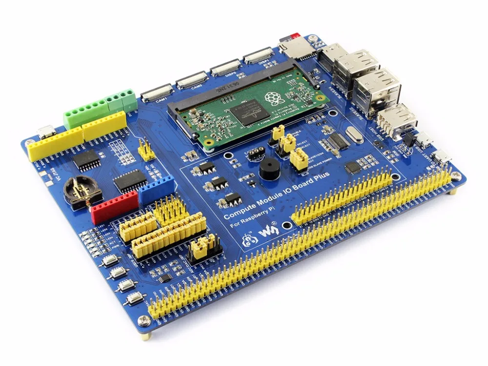 Waveshare Compute Module IO Board Plus,Composite Breakout Board for Developing with Raspberry Pi CM3 / CM3L / CM3+ / CM3+L
Waveshare Compute Module IO Board Plus,Composite Breakout Board for Developing with Raspberry Pi CM3 / CM3L / CM3+ / CM3+L