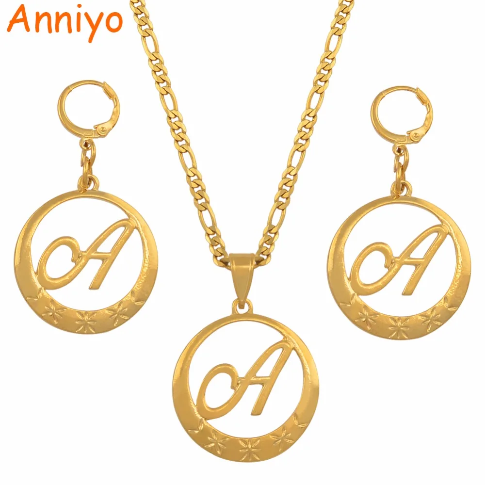 Anniyo Gold Color Cursive Letters Pendant for Women Initial Chain Necklace English Letter Jewelry Gifts #135006S
Anniyo Gold Color Cursive Letters Pendant for Women Initial Chain Necklace English Letter Jewelry Gifts #135006S