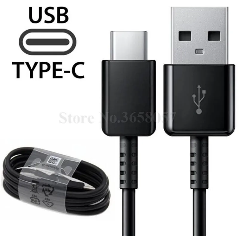 5 шт./лот 100% быстрая зарядка S8 USB черный/белый Type C 1 2 м кабель для синхронизации