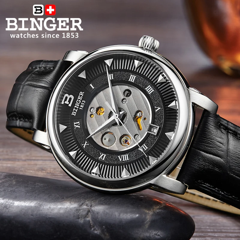 Switzerland Automatic Mechanical Watch Men Stainless Steel Reloj Hombre Wrist Watches Male Waterproof Skeleton Sapphire B-1160-3
Switzerland Automatic Mechanical Watch Men Stainless Steel Reloj Hombre Wrist Watches Male Waterproof Skeleton Sapphire B-1160-3