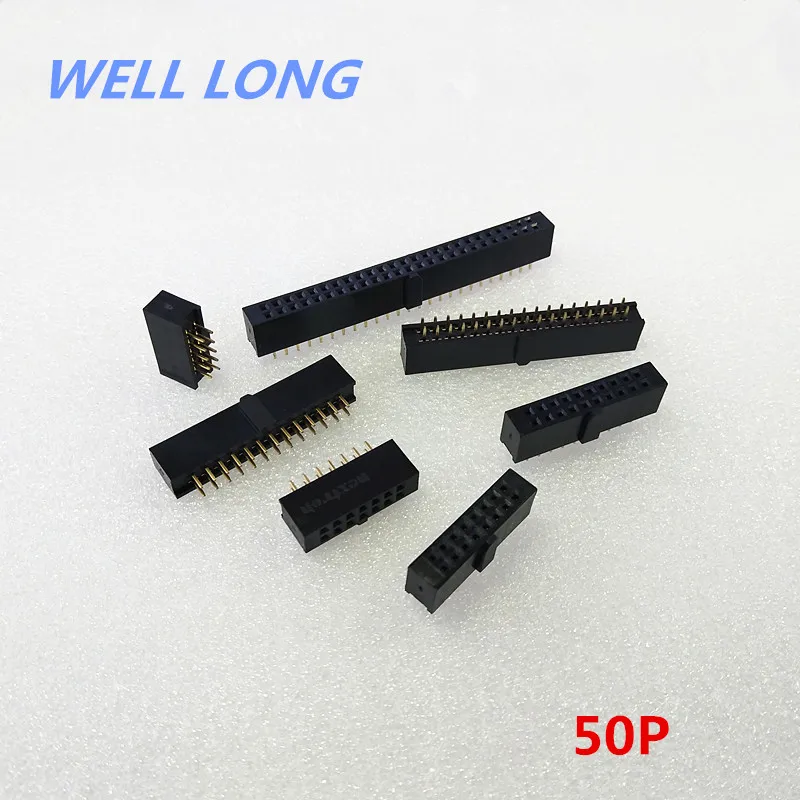 High Quality2*25 Pin 2.54mm Pitch Female 50 Pins female socket female Black connector.
High Quality2*25 Pin 2.54mm Pitch Female 50 Pins female socket female Black connector.
