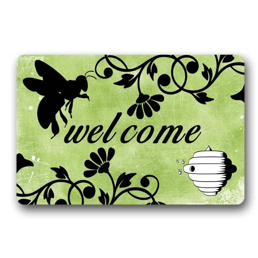 Door Mat Entrance Mat Bee welcome Non-slip Doormat 23.6 by 15.7 Inch Machine Washable Non-woven Fabric
Door Mat Entrance Mat Bee welcome Non-slip Doormat 23.6 by 15.7 Inch Machine Washable Non-woven Fabric