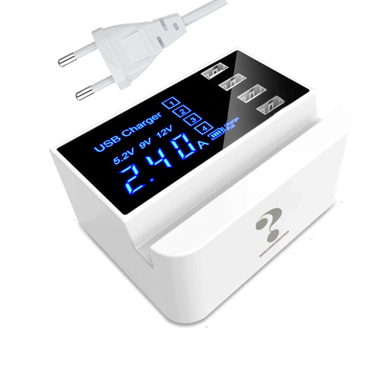 High quality smart USB charger LED display fast charging mobile tablet USB charger for iPhone Samsung adapter
High quality smart USB charger LED display fast charging mobile tablet USB charger for iPhone Samsung adapter
