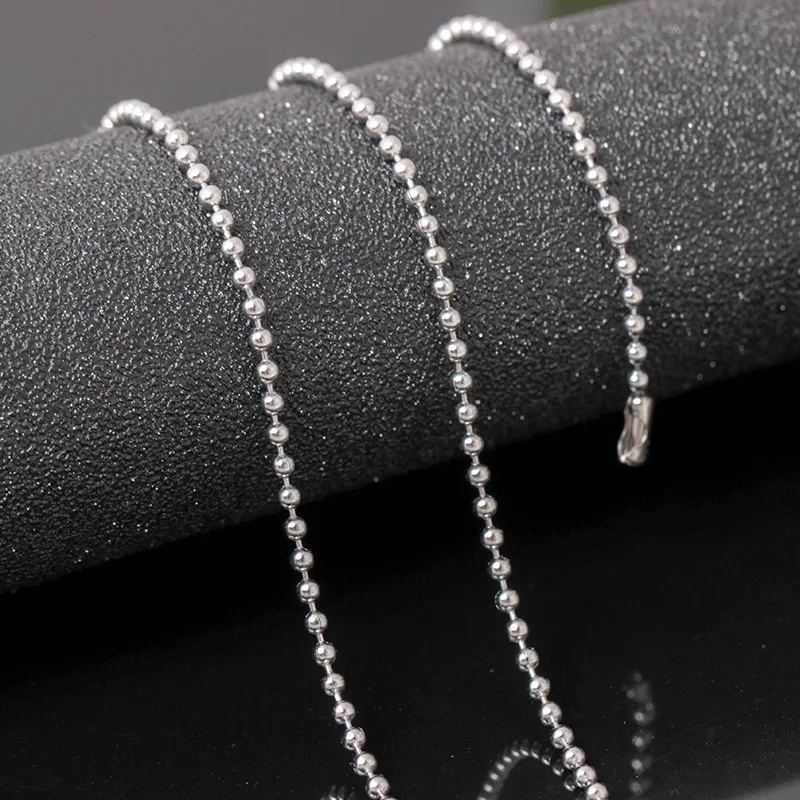 5pcs/lot Wholesale Stainless Steel Ball Necklace 2mm Silver Color Pendant Chain for Jewelry Making
5pcs/lot Wholesale Stainless Steel Ball Necklace 2mm Silver Color Pendant Chain for Jewelry Making