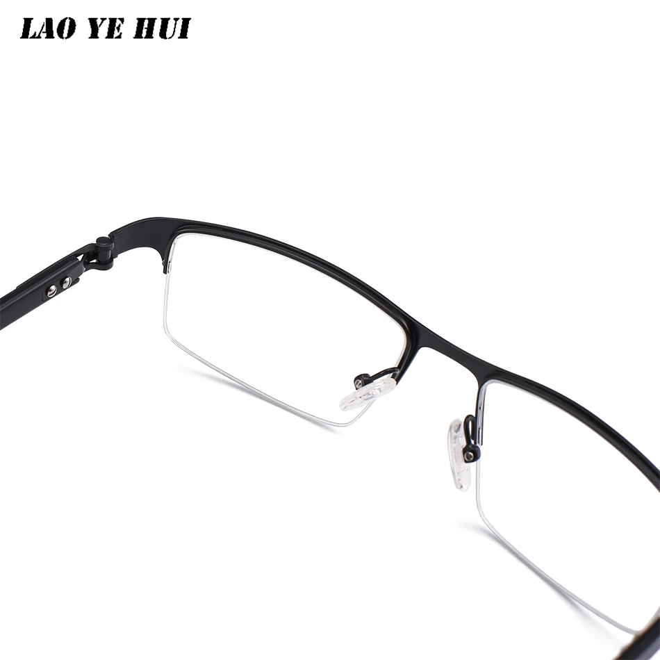 Vintage Square Semi-rimless Men's Reading Glasses Women Myopia Optical Prescription For Men Eyeglasses Frames Metal NEW | Аксессуары
