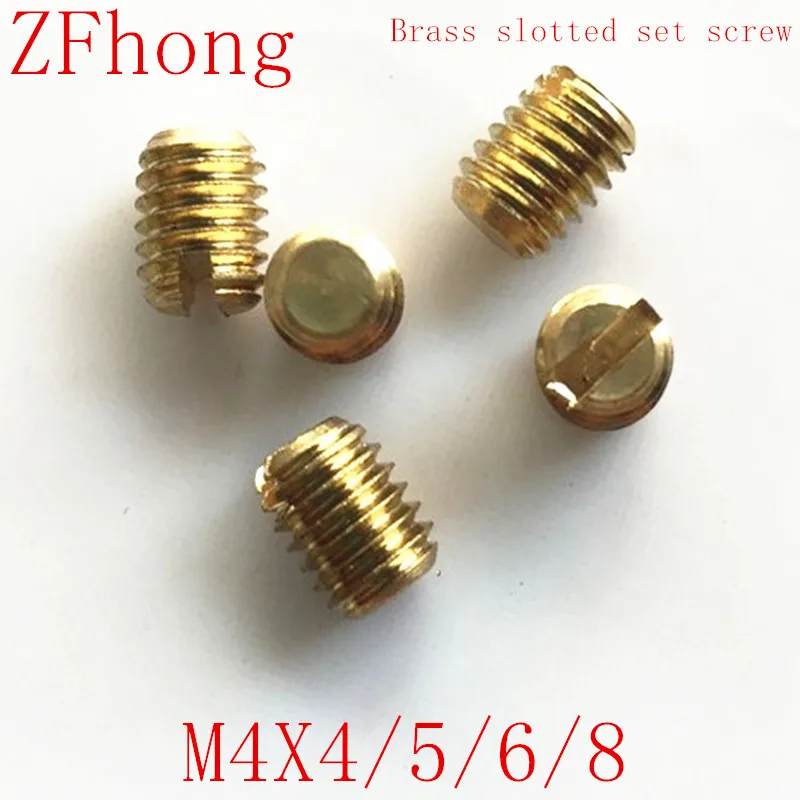 500Pcs M4*4/5/6 Brass slotted headless screws grubs flat end tighten bolts screw brass bolt 3-10mm Length
500Pcs M4*4/5/6 Brass slotted headless screws grubs flat end tighten bolts screw brass bolt 3-10mm Length