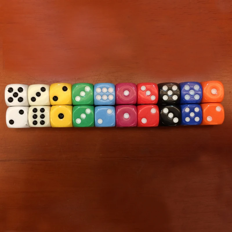 100pcs/lot Dice 14mm Toy Accessories Drink Collection Game Dice #14 Color Dice Souvenir Gift Decorations
100pcs/lot Dice 14mm Toy Accessories Drink Collection Game Dice #14 Color Dice Souvenir Gift Decorations