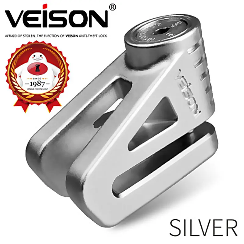 VEISON Motorcycle Zinc Alloy Scooter/Bike Disc Brake Lock Safety Anti-Theft Accessories Padlock DX7 | Автомобили и мотоциклы