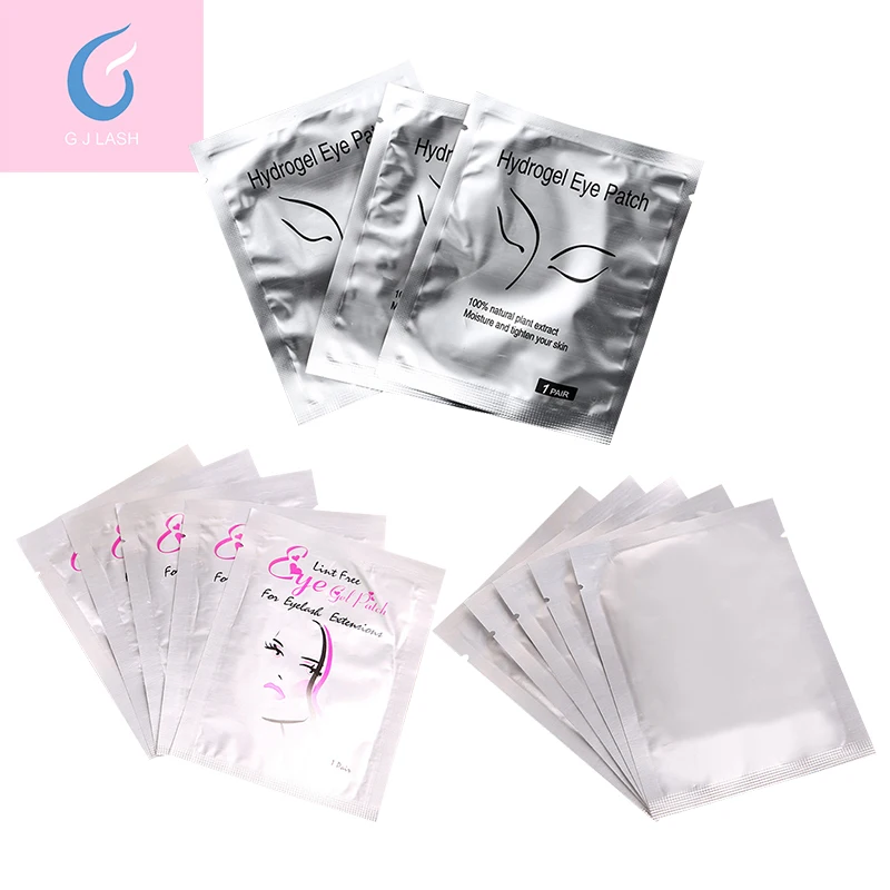 GJLash 30/50/100/200 пар/лот наращивание ресниц накладки для глаз под патчи макияж