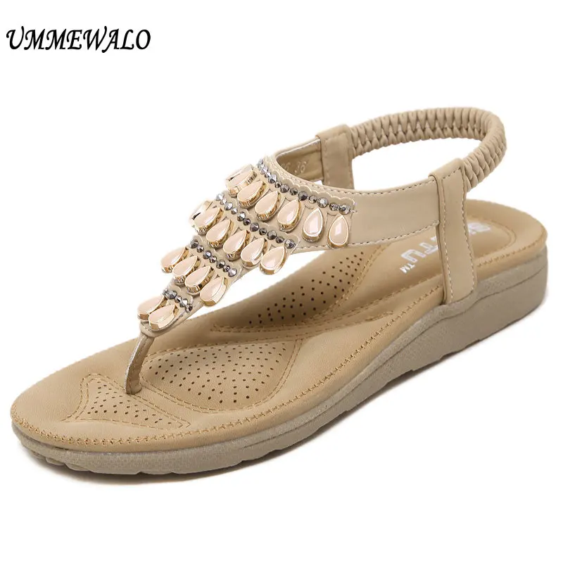 UMMEWALO Sandals Women Summer T-strap Flip Flop Thong Flat Sandals Ladies Rhinestone Sandal Shoes Zapatos Mujer
UMMEWALO Sandals Women Summer T-strap Flip Flop Thong Flat Sandals Ladies Rhinestone Sandal Shoes Zapatos Mujer