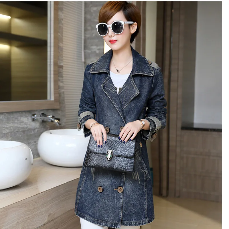 Cowboy Loose Female Trench Coat Para Mulheres Long Windbreaker Woman Manteau Femme Ropa Mujer Festival Clothes Vintage Overcoat
Cowboy Loose Female Trench Coat Para Mulheres Long Windbreaker Woman Manteau Femme Ropa Mujer Festival Clothes Vintage Overcoat
