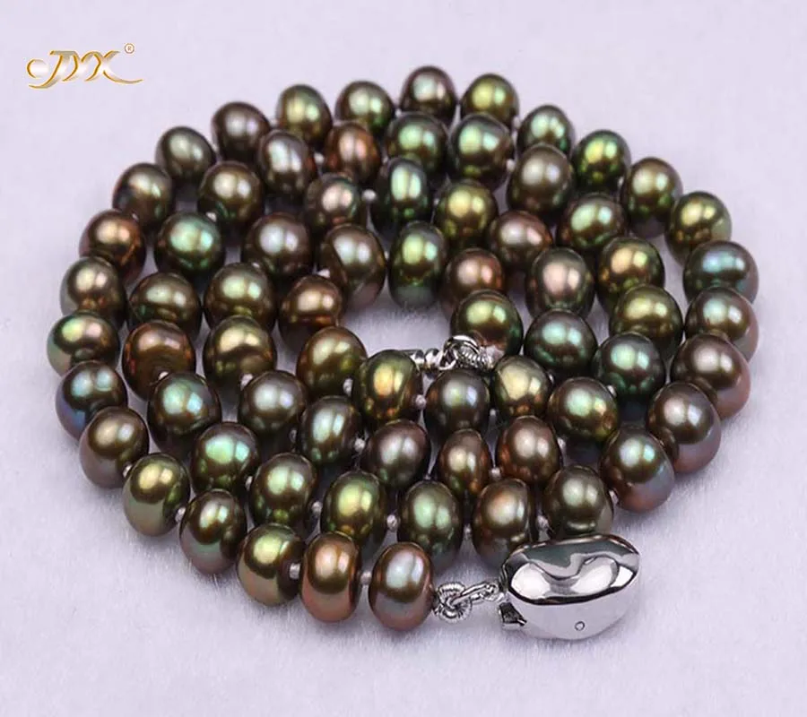 JYX 6-7mm AAA Peacock Green Necklace Flat Cultured Freshwater Pearl Necklace Party Wedding Mother Gifts
JYX 6-7mm AAA Peacock Green Necklace Flat Cultured Freshwater Pearl Necklace Party Wedding Mother Gifts