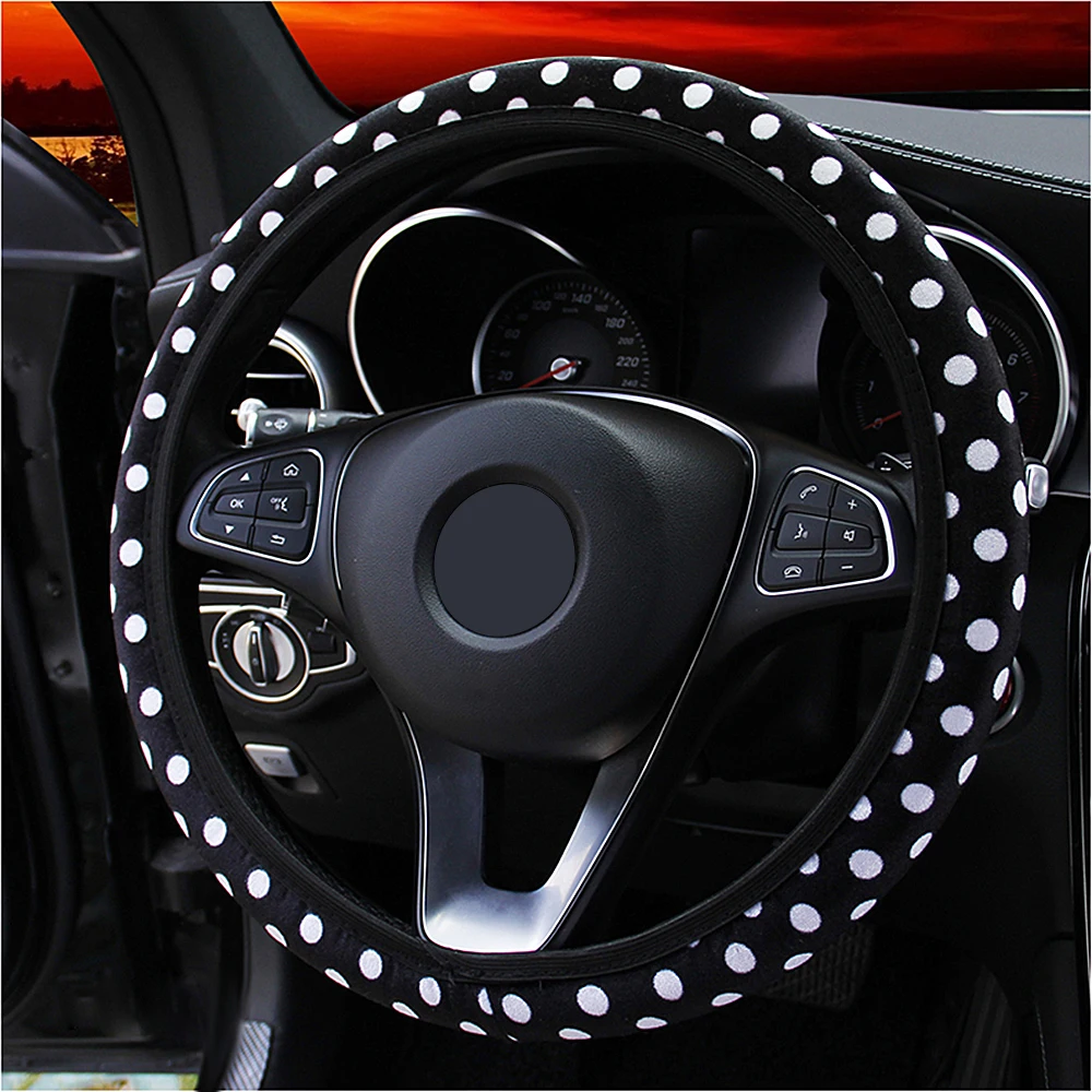LEEPEE Car Steering Wheel Cover Plush Elastic Anti-slip Auto Steering-wheel Cover Auto Interior Decoration Car-styling
LEEPEE Car Steering Wheel Cover Plush Elastic Anti-slip Auto Steering-wheel Cover Auto Interior Decoration Car-styling