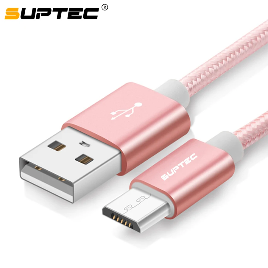 SUPTEC Micro USB Cable, Nylon Fast Charging Data Sync Cable for Samsung S7 S6 S5 S4 Huawei Xiaomi Sony Phone Charger Cord 2M/3M
SUPTEC Micro USB Cable, Nylon Fast Charging Data Sync Cable for Samsung S7 S6 S5 S4 Huawei Xiaomi Sony Phone Charger Cord 2M/3M