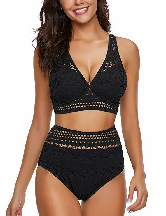 Sexy Bikini Womens Halter Push Up Swimsuits Set Casual and Loose Solid Breathable High Waisted Bathing Suit Swimwear
Sexy Bikini Womens Halter Push Up Swimsuits Set Casual and Loose Solid Breathable High Waisted Bathing Suit Swimwear