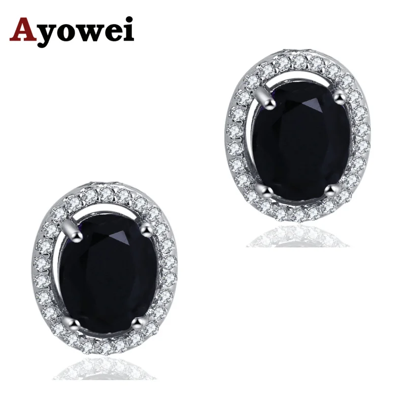 Ayowei Elegant earrings gift 925 Silver stamped black Zircon fashion jewelry Stud Earrings JE1168A
Ayowei Elegant earrings gift 925 Silver stamped black Zircon fashion jewelry Stud Earrings JE1168A