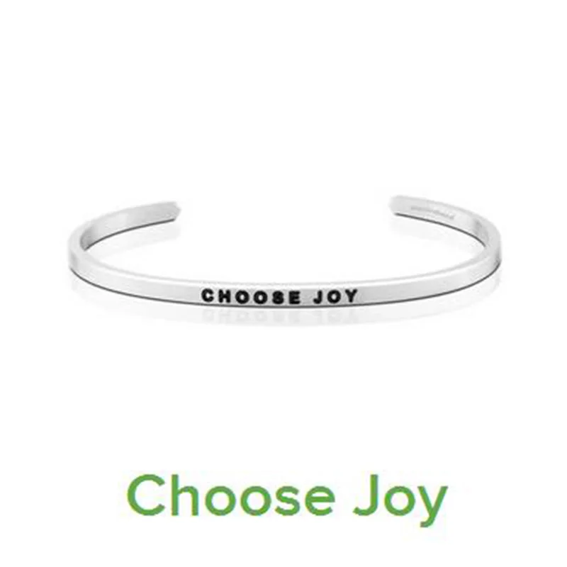 10PCS Silver CHOOSE JOY Cuff Bracelet Bangle Stainless Steel Engraved Positive Inspirational Quote Bangle
10PCS Silver CHOOSE JOY Cuff Bracelet Bangle Stainless Steel Engraved Positive Inspirational Quote Bangle