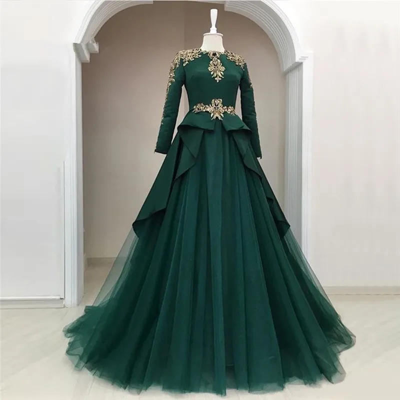 Green Muslim Evening Dresses A-line High Collar Long Sleeves Tulle Lace Islamic Dubai Saudi Arabic Long Formal Evening Gown
Green Muslim Evening Dresses A-line High Collar Long Sleeves Tulle Lace Islamic Dubai Saudi Arabic Long Formal Evening Gown