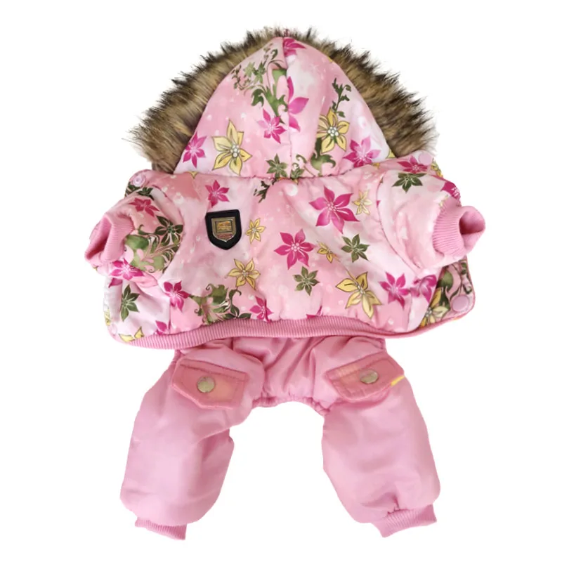 New Pineocus Hooded Warm Winter Thickness Pet Dog Clothes Cat Puppy Dogs Coat Jackets With Flower Pattern From S-XL
New Pineocus Hooded Warm Winter Thickness Pet Dog Clothes Cat Puppy Dogs Coat Jackets With Flower Pattern From S-XL
