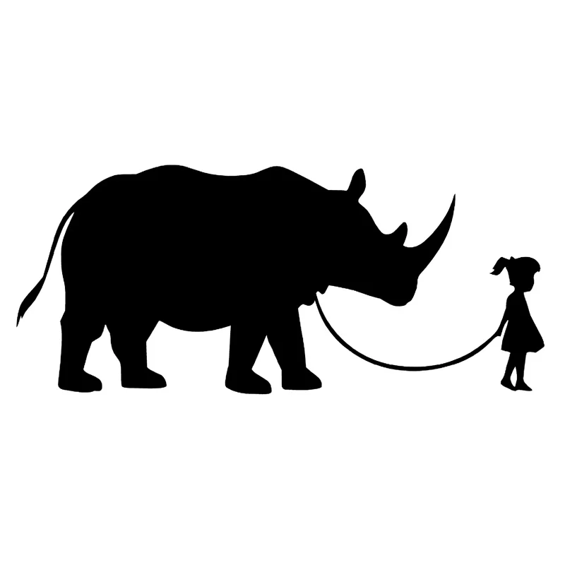 16.5cm*7.2cm Girl Walking Rhinoceros Fashion Car-Styling Car Sticker Black/Silver S3-5441
16.5cm*7.2cm Girl Walking Rhinoceros Fashion Car-Styling Car Sticker Black/Silver S3-5441