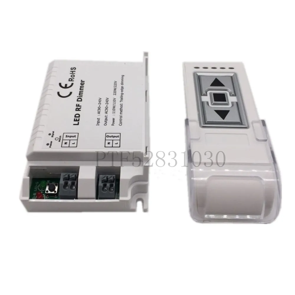 New DM014 High Voltage 90-240VAC 1 Channel Trailing Edge Dimming 110V/110W 220V/220W ON/OFF 3 Key Remote LED RF Dimmer Control
New DM014 High Voltage 90-240VAC 1 Channel Trailing Edge Dimming 110V/110W 220V/220W ON/OFF 3 Key Remote LED RF Dimmer Control