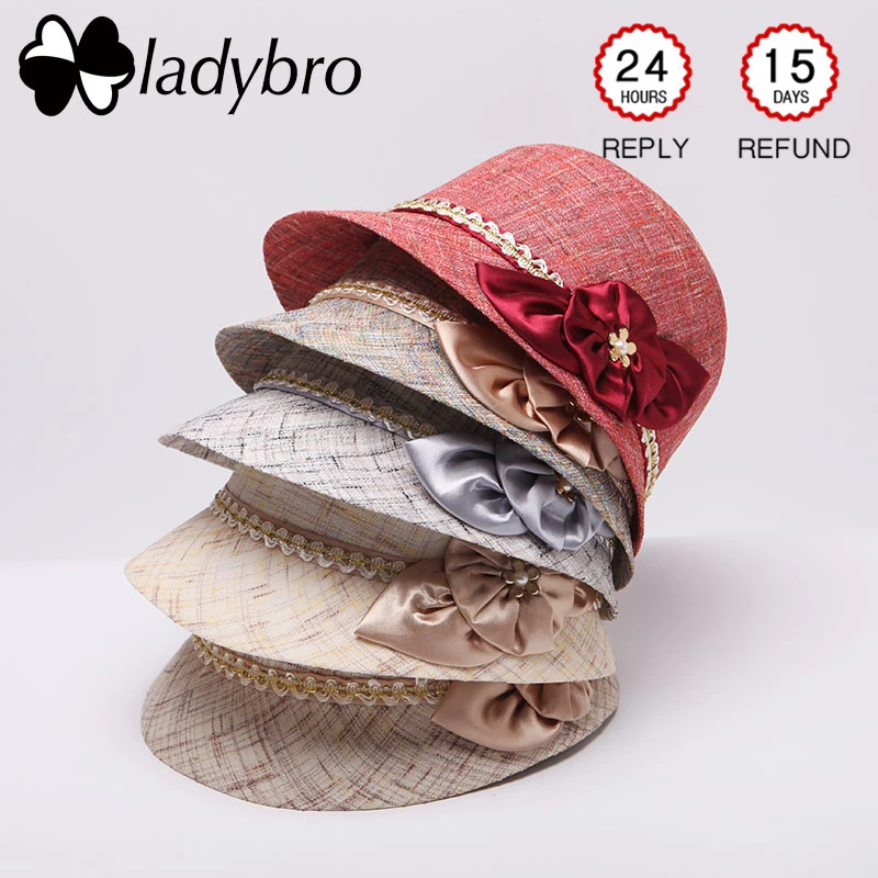 Ladybro Autumn Women Fedoras Hat For Female Bowler Hat Lady Summer Beach Hat Casual Vintage Cap Travel Flower Short Brim Cap
Ladybro Autumn Women Fedoras Hat For Female Bowler Hat Lady Summer Beach Hat Casual Vintage Cap Travel Flower Short Brim Cap