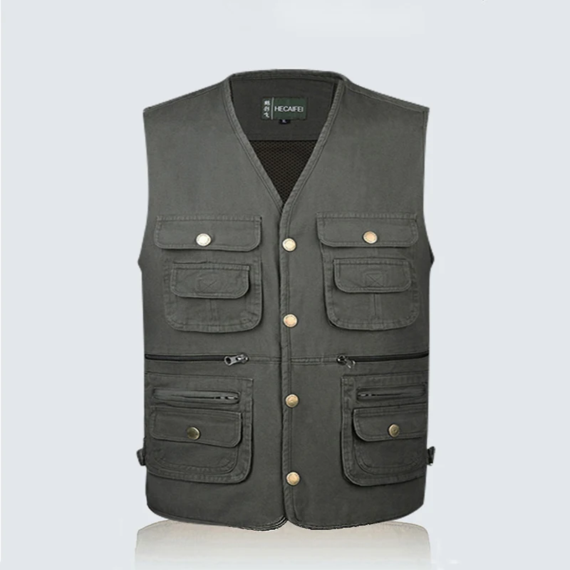 Spring Specials Middle-aged Men Vest Waistcoat Thin Section Multi-pocket Multi-pocket Fishing Vest Outdoor Photography Camouflag
Spring Specials Middle-aged Men Vest Waistcoat Thin Section Multi-pocket Multi-pocket Fishing Vest Outdoor Photography Camouflag