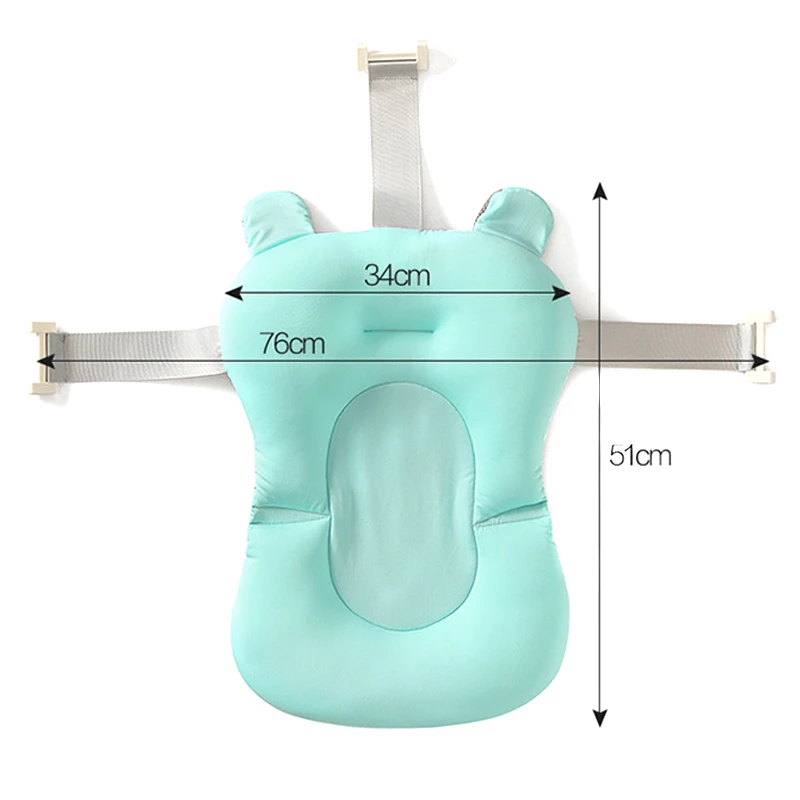 Baby Foldable Bath Tub Pad Infant Safety Shower Antiskid Cushion Plastic Net Mat BM88